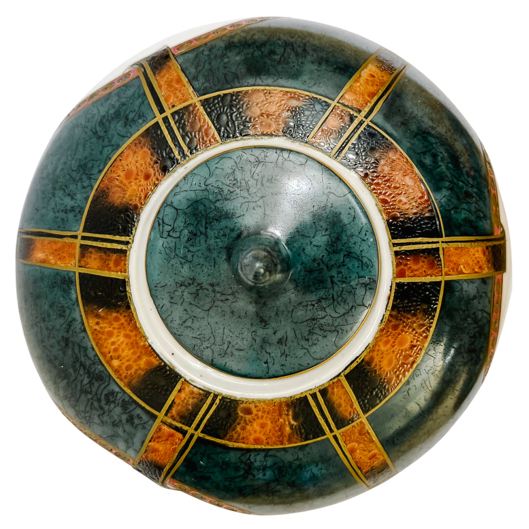 Hand-Painted Chinese Porcelain Equestrian Ginger Jar