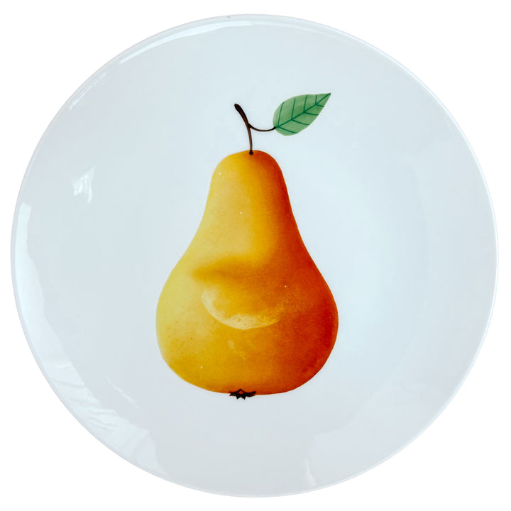Hand-Painted French Fruit/Vegetable Plates by Atelier of Le Chambrelain Paris