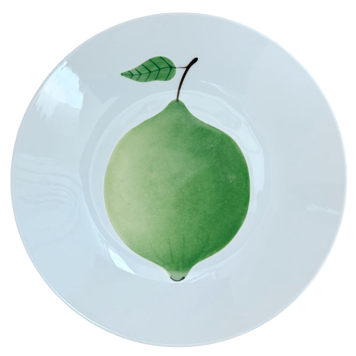 Hand-Painted French Fruit/Vegetable Plates by Atelier of Le Chambrelain Paris