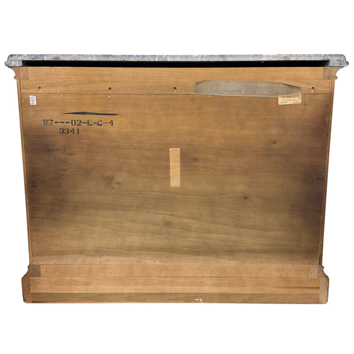 Henredon French Provincial 3-Drawer Commode Chest With Italian Marble Top