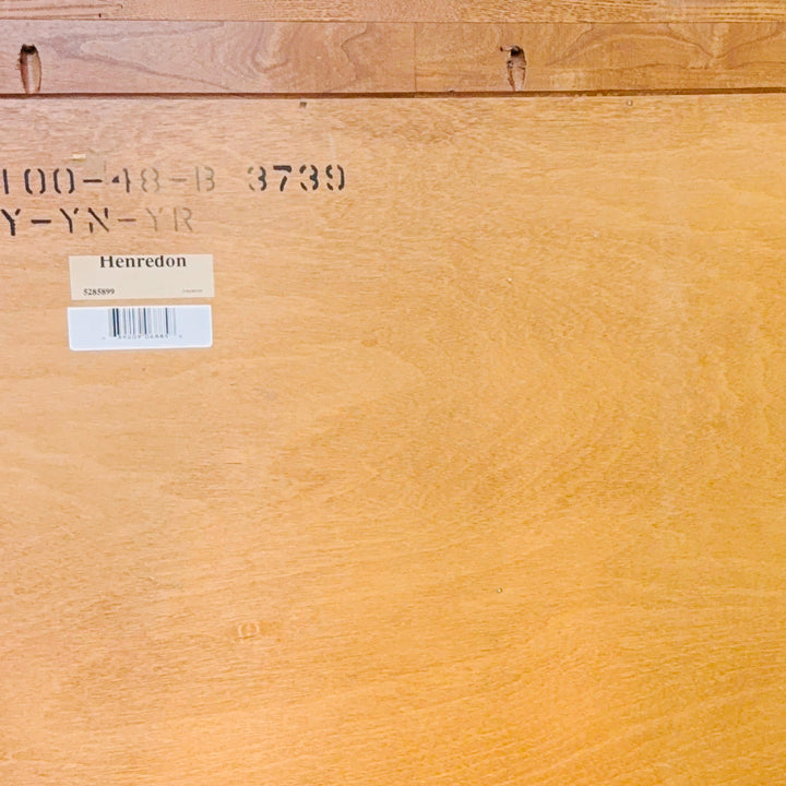 Henredon French Provincial Burl Walnut Three-Drawer Marble Top Serpentine Commode Chest  Dresser