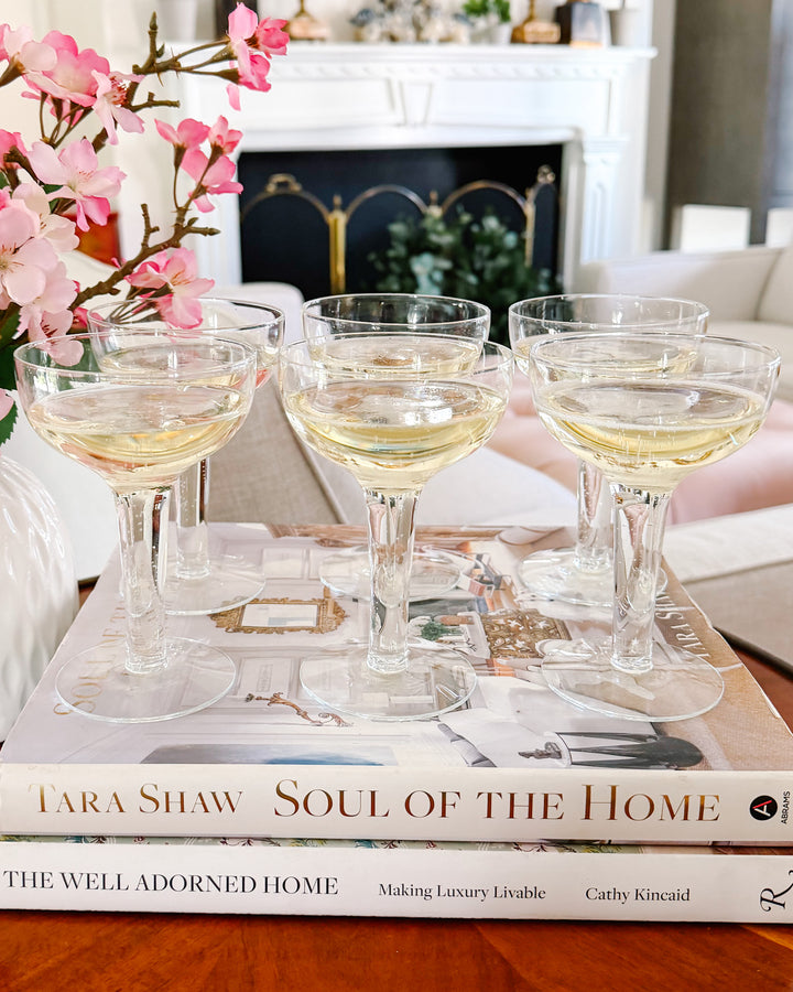 Hollow Stem Coupe Glasses