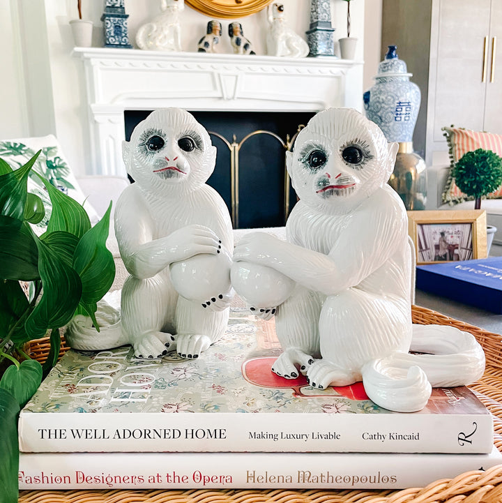 Mottahedeh Capuchin Monkey Bookends