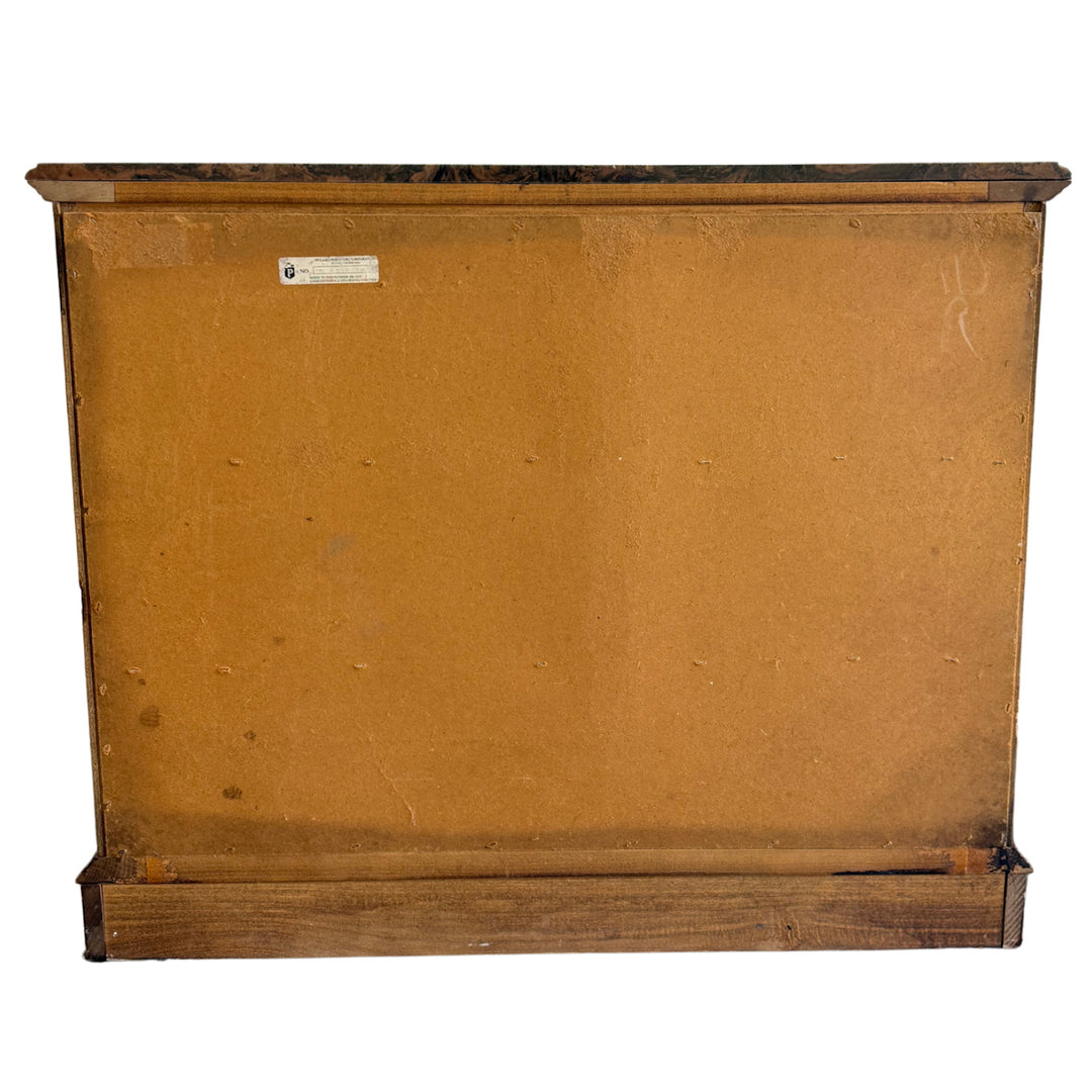 Italian Renaissance Revival Carved 3-Drawer Chest With Marble Top by Pulaski