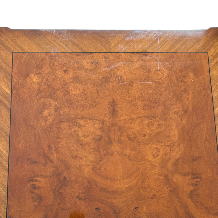 Karges French Regency Louis XVI Style Burl Wood & Gilt Coffee Table