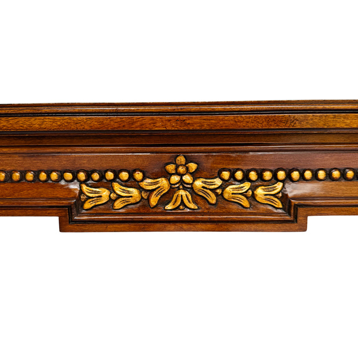 Karges French Regency Louis XVI Style Burl Wood & Gilt Coffee Table