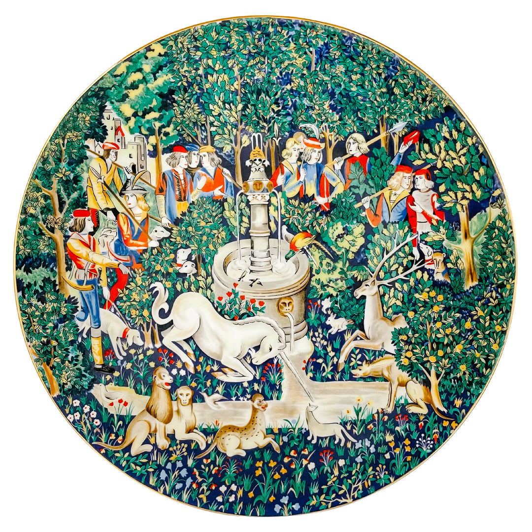 La Chasse A La Licorne Limoges Plates