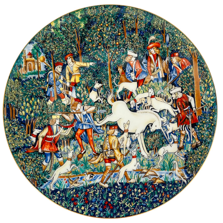 La Chasse A La Licorne Limoges Plates Set