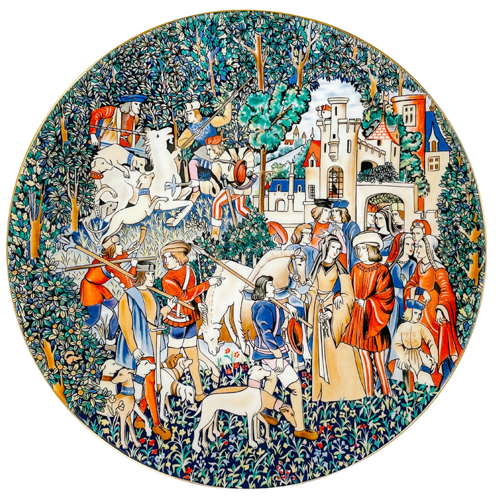 La Chasse A La Licorne Limoges Plates