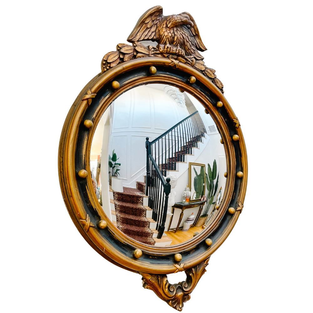 American Federal Convex Giltwood Mirror
