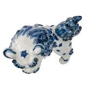 Vintage Large Blue & White Japanese Kutani Komainu