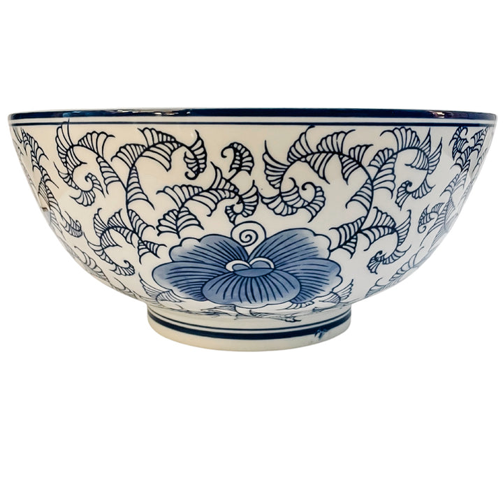 Large Chinese Double Happiness & Twisted Peony Bowl