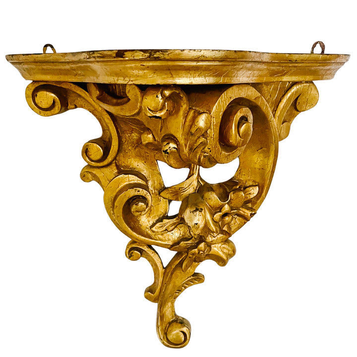 Large Italian Hollywood Regency Giltwood Wall Bracket