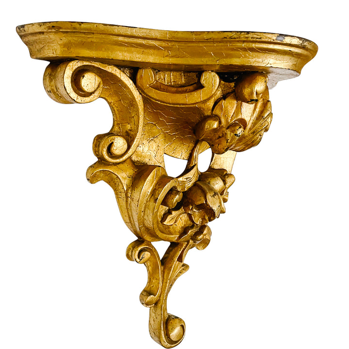 Large Italian Hollywood Regency Giltwood Wall Bracket