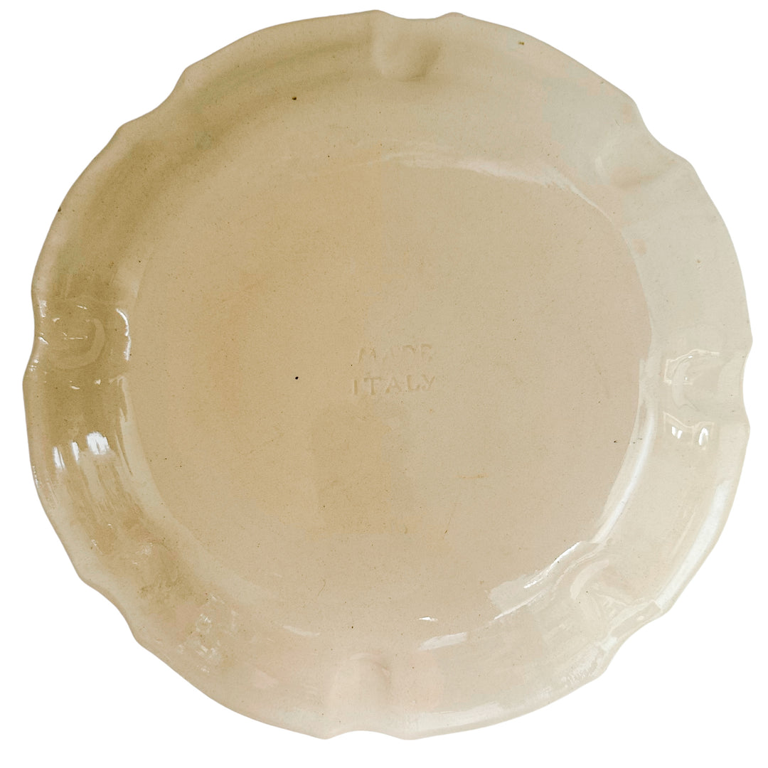 Large Italian Renaissance Majolica Floral Plate