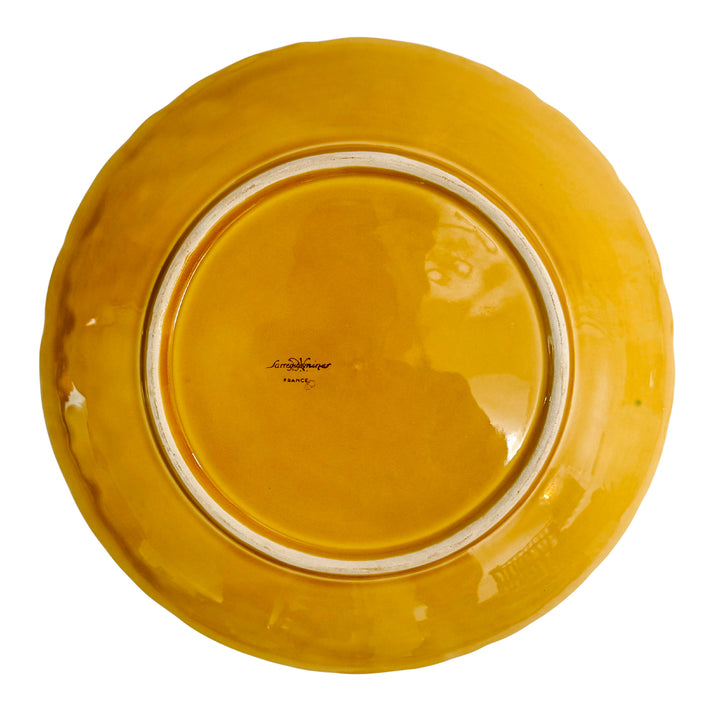 Large 12" Sarreguemines French Faience Mixed Fruit Serving Platter