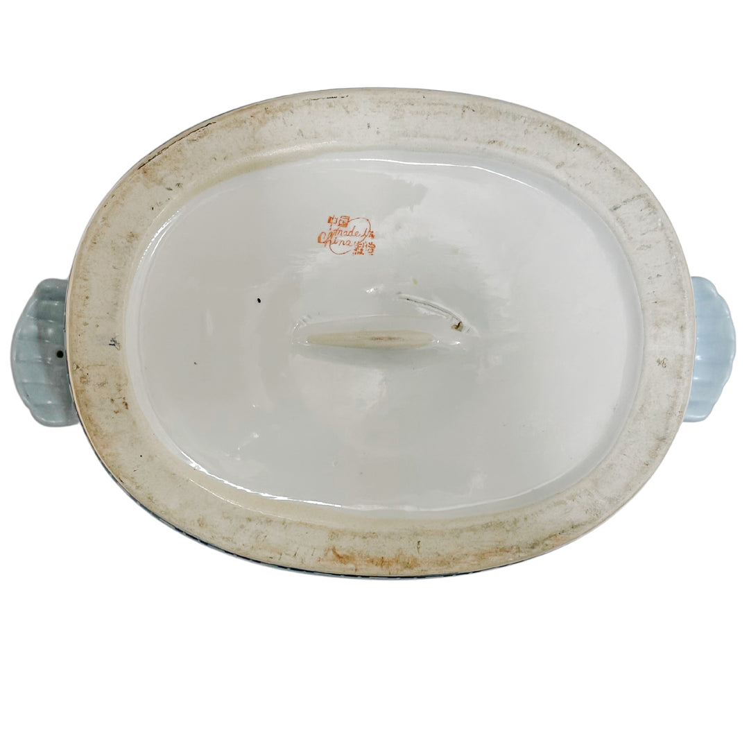 Large Blue & Yellow Chinoiserie Foot Bath Planter