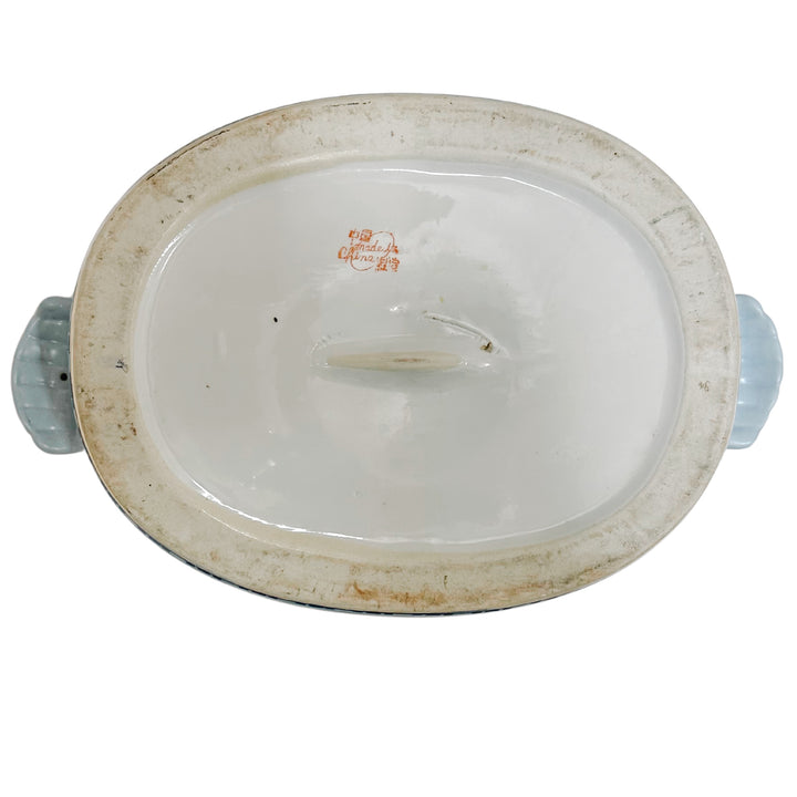 Large Blue & Yellow Chinoiserie Foot Bath Planter