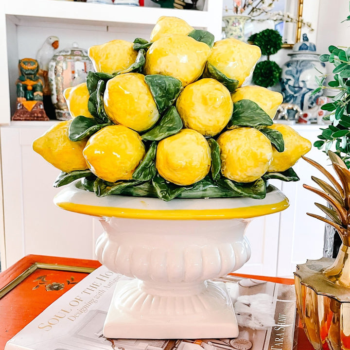 Large Vintage Italian Lemon Topiary