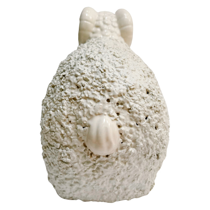 Large Vintage White Ceramic Ram & Sheep Figurines