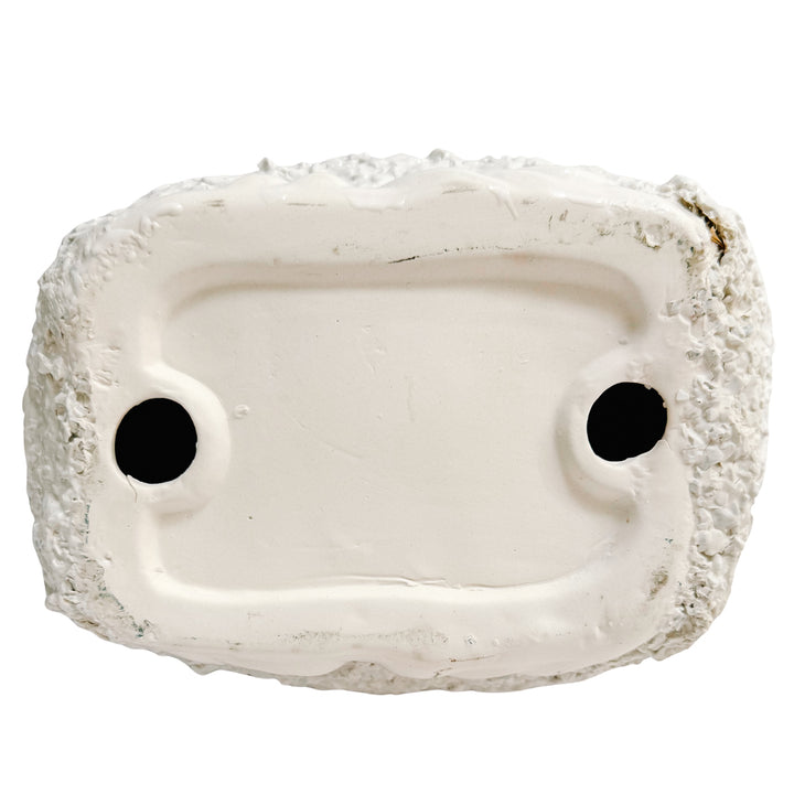 Large Vintage White Ceramic Ram & Sheep Figurines