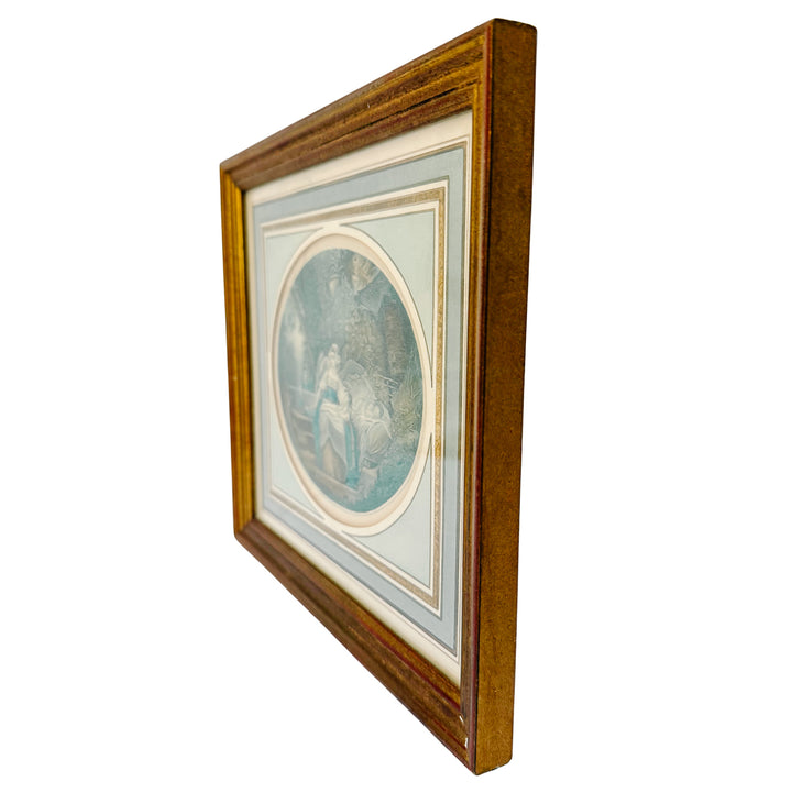 Early 20th Century Pair of 18th C. Louis XVI Style French Stipple Engravings Reproduction