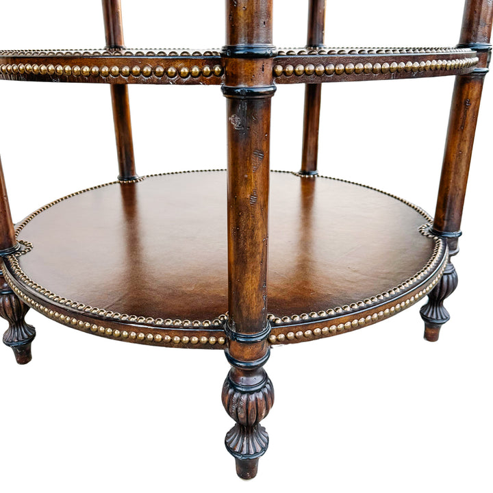 Maitland_Smith_Leather_and_Brass_Round_Center_Table_3
