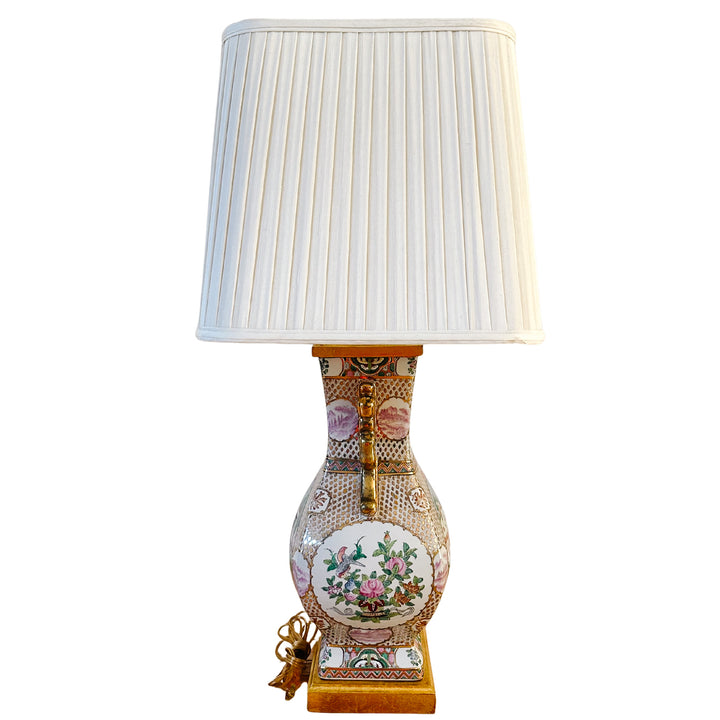 Large 1980s Mario Buatta for Frederick Cooper Chinoiserie Table Lamp