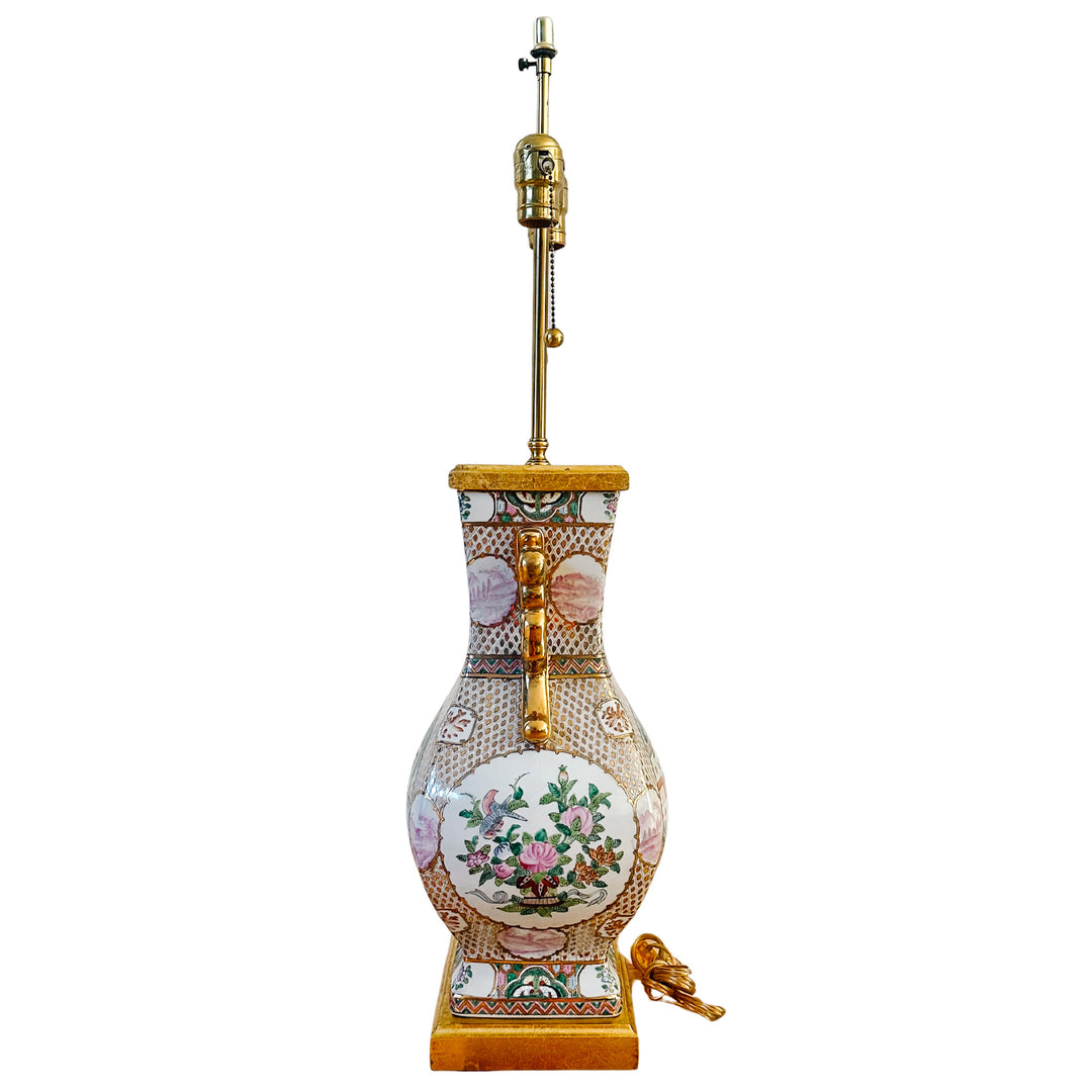 Large 1980s Mario Buatta for Frederick Cooper Chinoiserie Table Lamp
