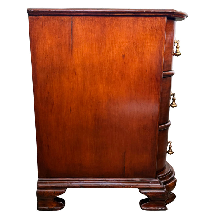Michael Taylor Portuguese Commode Serpentine Mahogany Chest of Drawers 