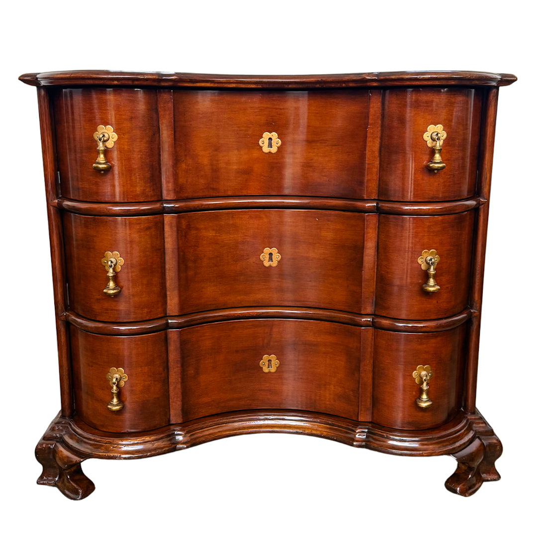 Michael Taylor Portuguese Commode Serpentine Mahogany Chest of Drawers (6)