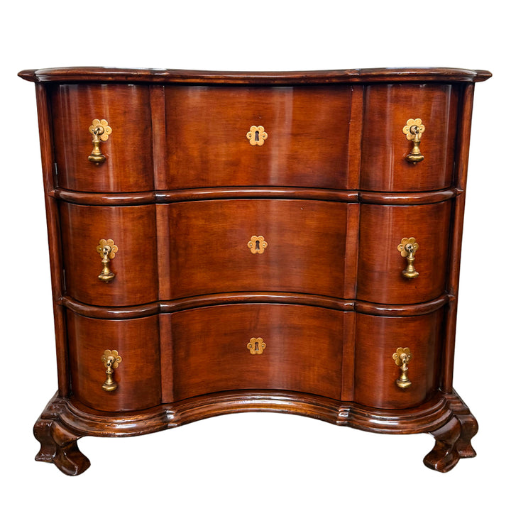 Michael Taylor Portuguese Commode Serpentine Mahogany Chest of Drawers (6)