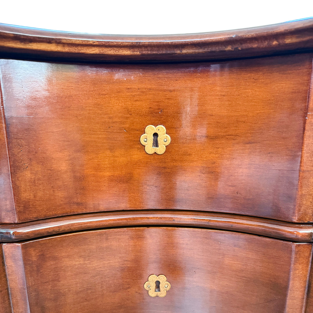 Michael Taylor Portuguese Commode Serpentine Mahogany Chest of Drawers 