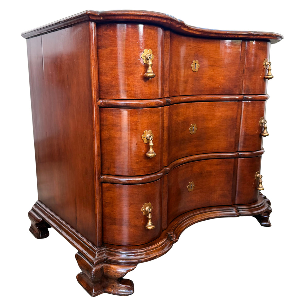 Michael Taylor Portuguese Commode Serpentine Mahogany Chest of Drawers (6)