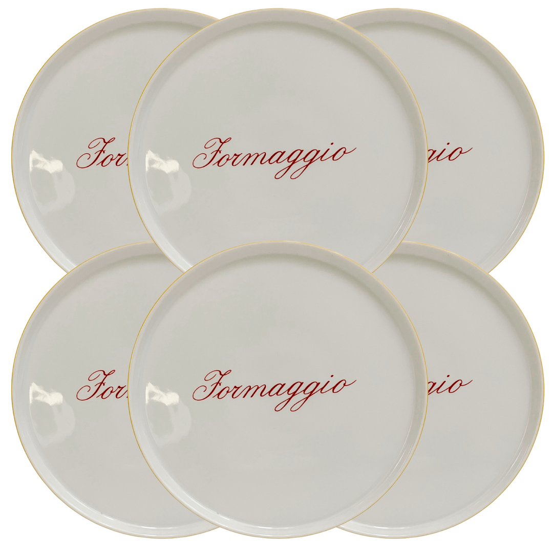 Mid-Century Modern Bavarian Fromaggio Cheese Plates Set