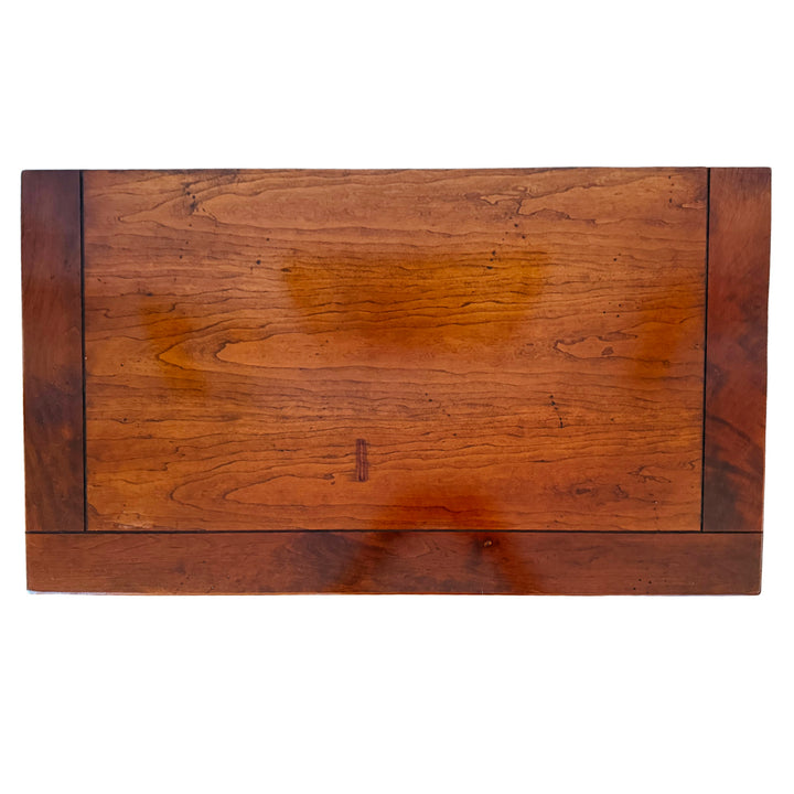 French Empire Cherry Wood Nightstands With Ormolu Accents by Lexington