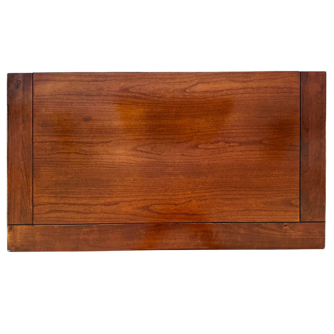 French Empire Cherry Wood Nightstands With Ormolu Accents by Lexington