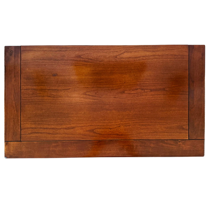 French Empire Cherry Wood Nightstands With Ormolu Accents by Lexington