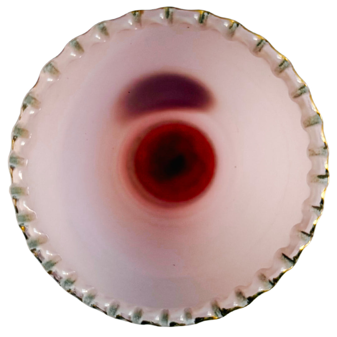 French Pink Opaline Vase With Cameo