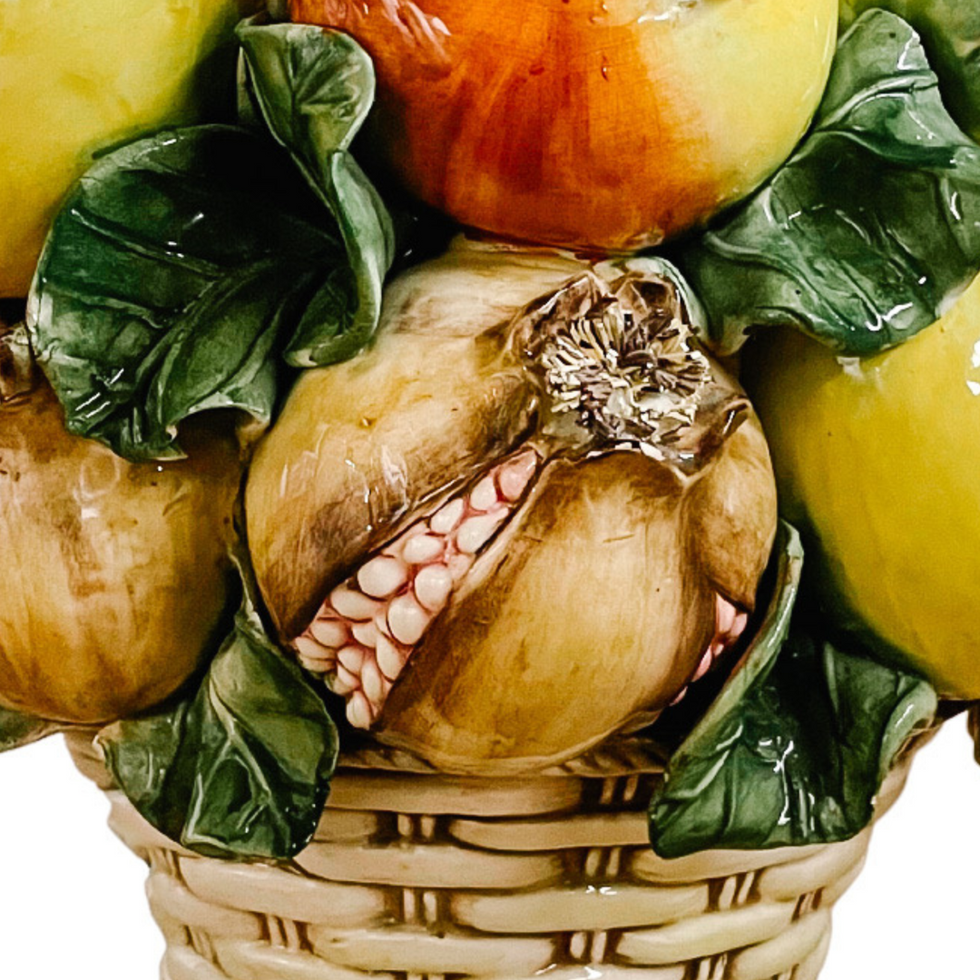 Monumental Hand-Made Italian Topiary With Mixed Fruit Basket for Intrada