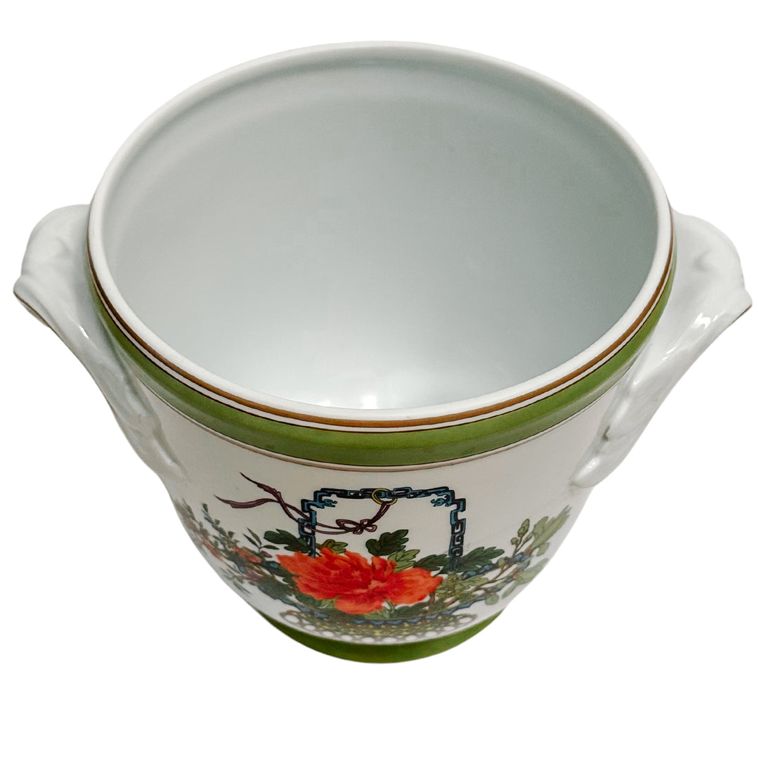 Mottahedeh Vista Allegre Chinese Woodblock Neoclassical Cachepot