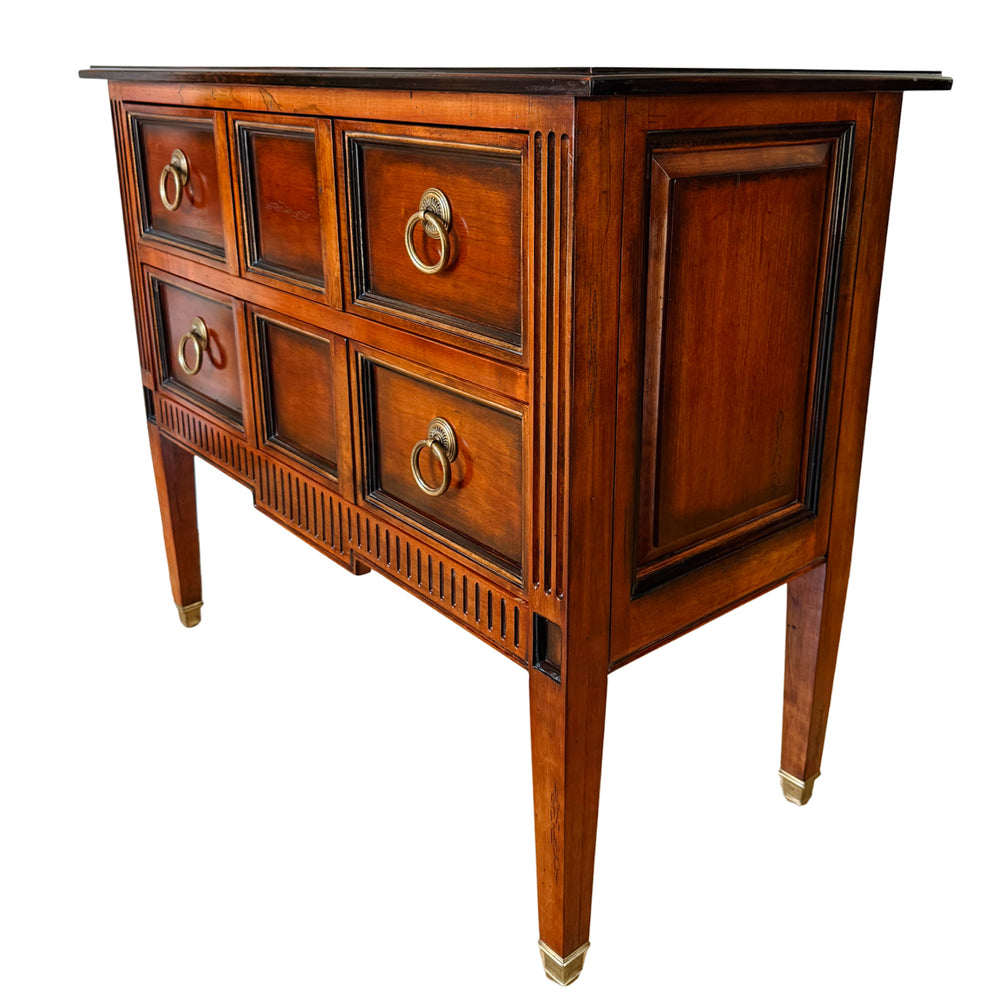 Neoclassical French-Style Cherry 2-Drawer Server Chest by Hickory White