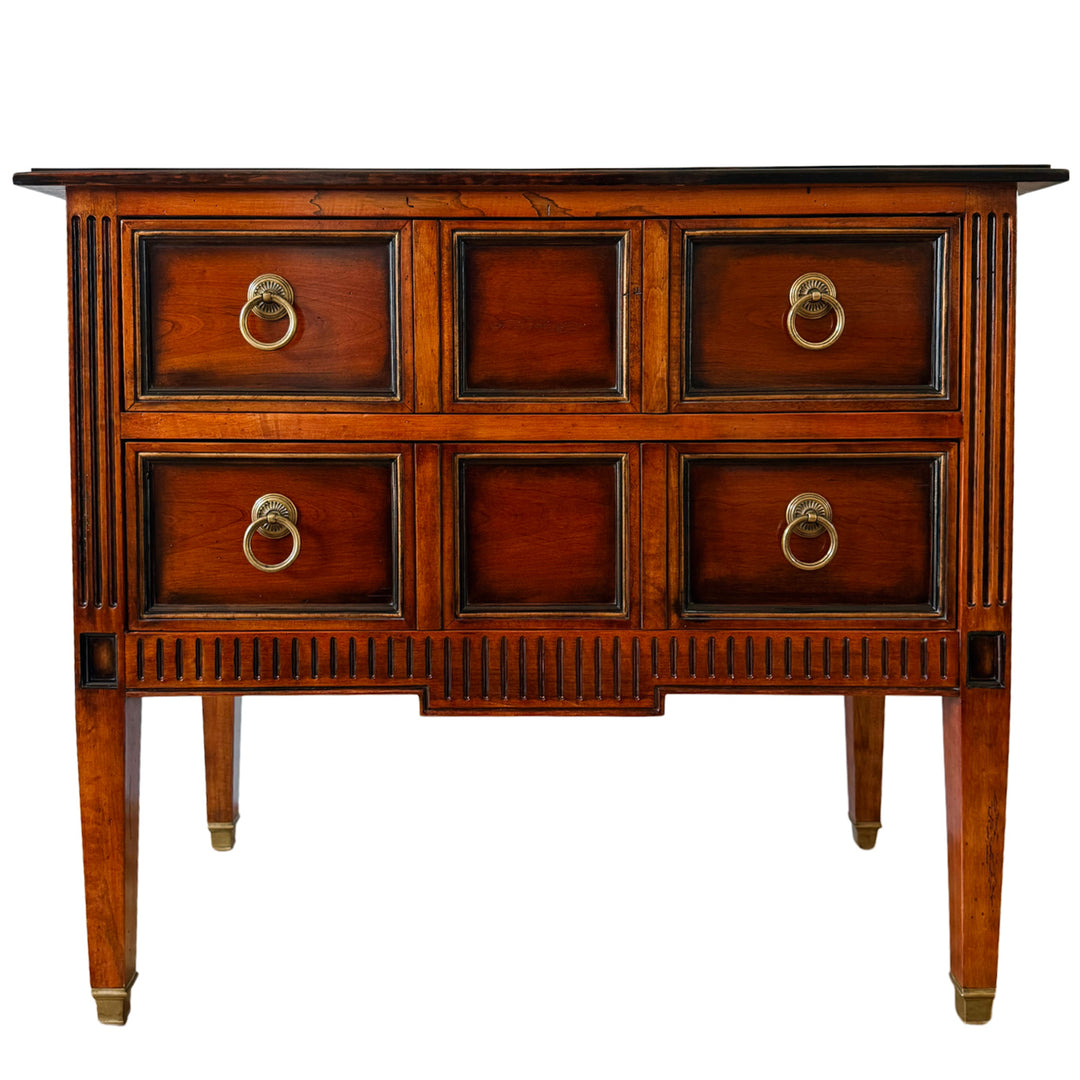Neoclassical French-Style Cherry 2-Drawer Server Chest by Hickory White
