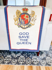 Original Buckingham Palace 'God Save The Queen' Tea Towel