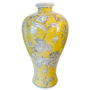 Pair Of Chinese Yellow Glaze Porcelain Vases