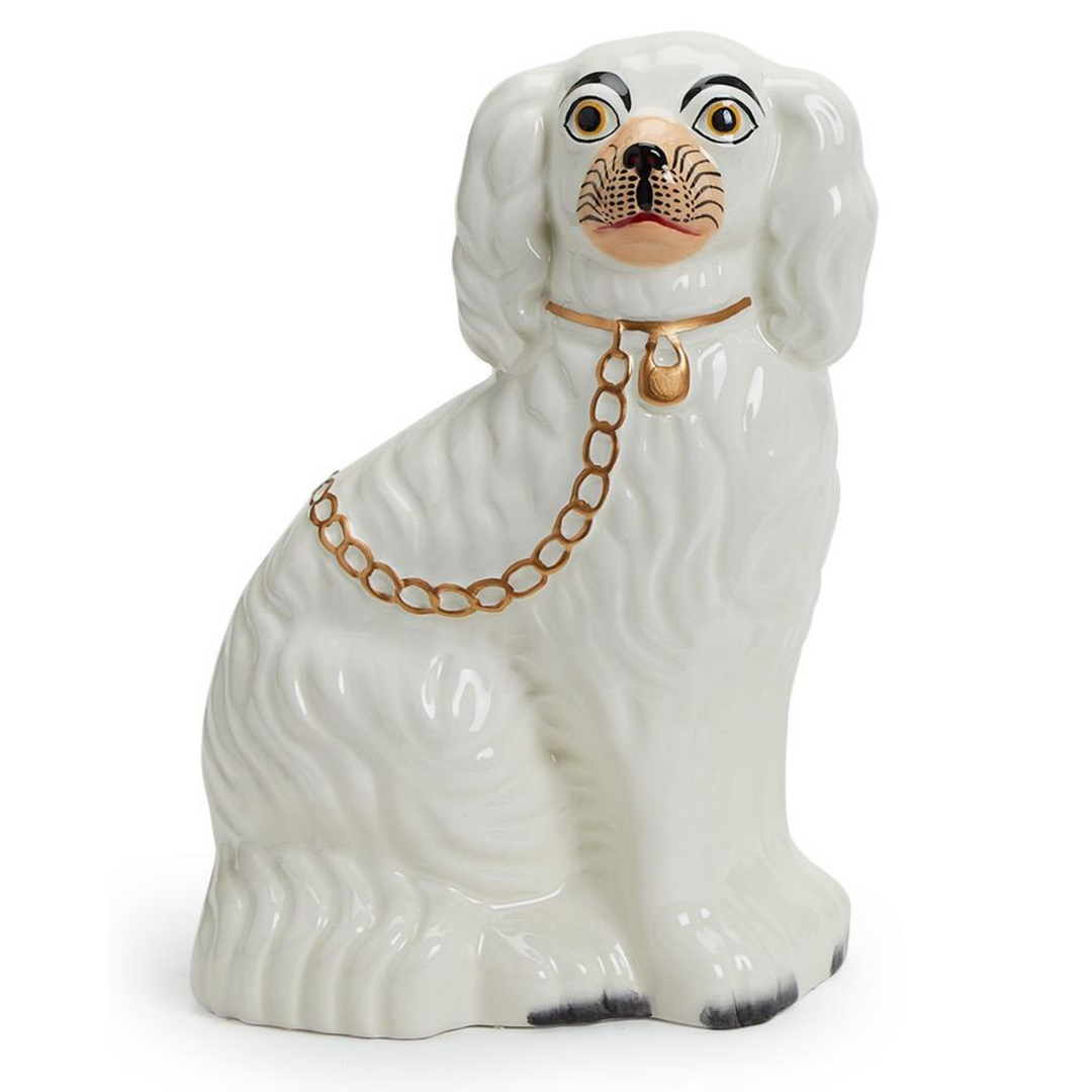 Pair Of Staffordshire Style Spaniel Mantle Dogs