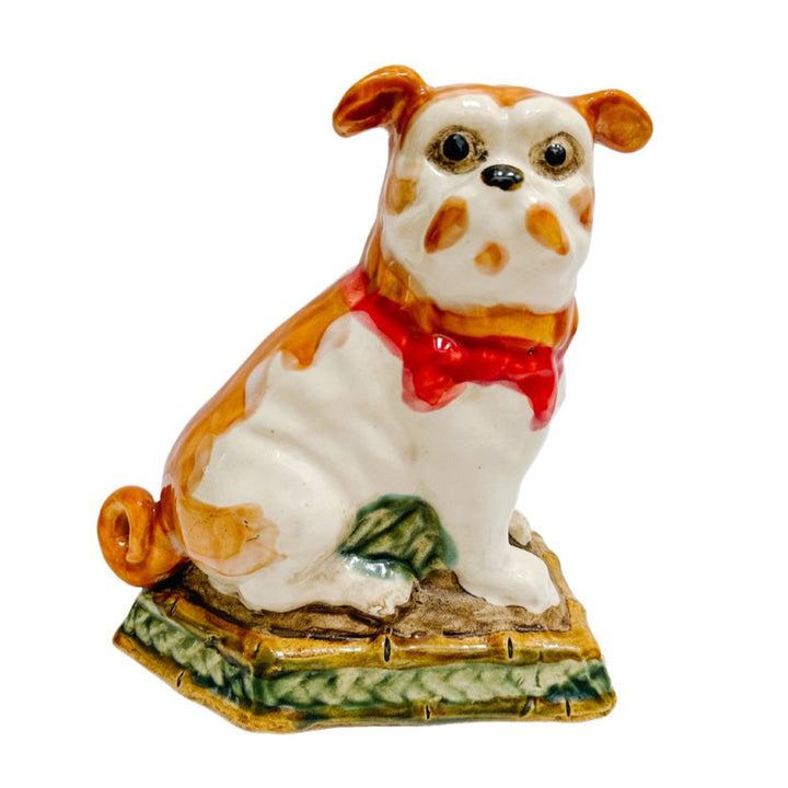 Pair Of Staffordshire Style Mantle Pug Dog Figurines
