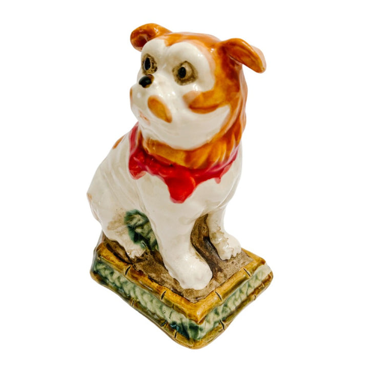 Pair Of Staffordshire Style Mantle Pug Dog Figurines