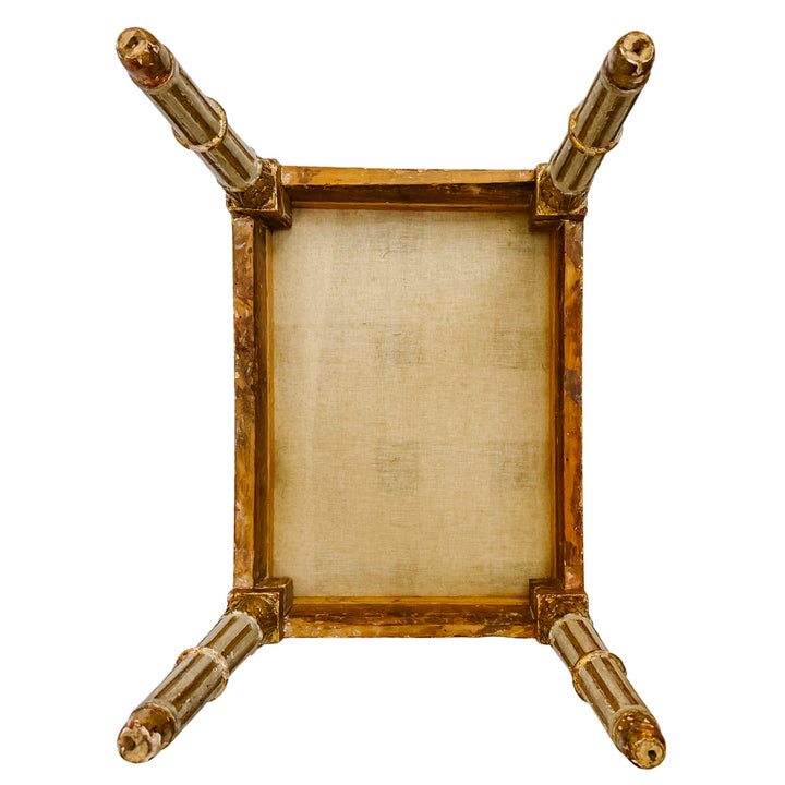 Pair of 19th Century Gustavian Painted & Parcel-Gilt Footstools