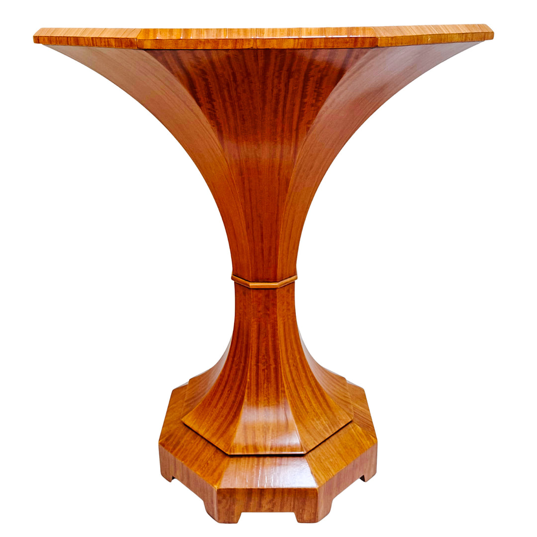 Pair of Biedermeier Style Lemonwood William Switzer Tulip Side Tables 